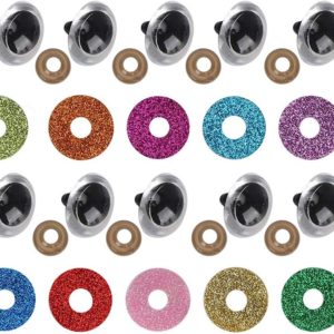 Plastic Doll Eyes 100 Pieces Colorful