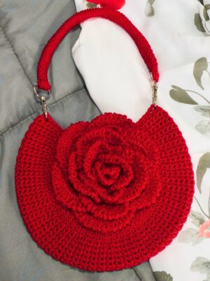 Bolso Rosa Elegante Crochet – Patrón Español