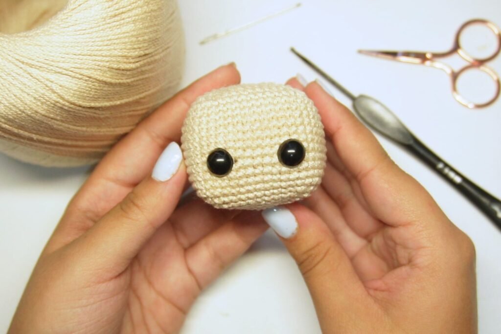 cabeza cuadrada amigurumi
